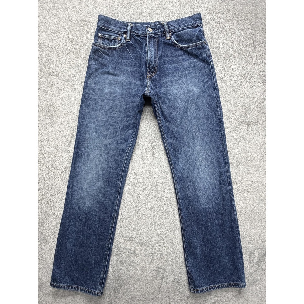 Gap 1969 Easy Jeans Mens Measured 31x30 Blue Medium Wash Straight Leg Cotton